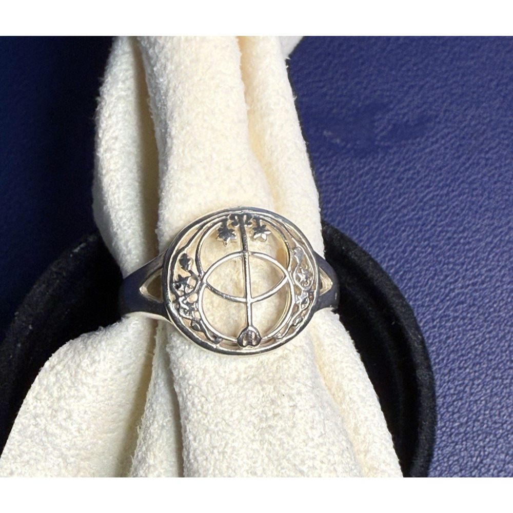 Vintage Peter Stone Sterling Silver Celtic Chalice Ring PSCL Sz 11.25 PSCL 925